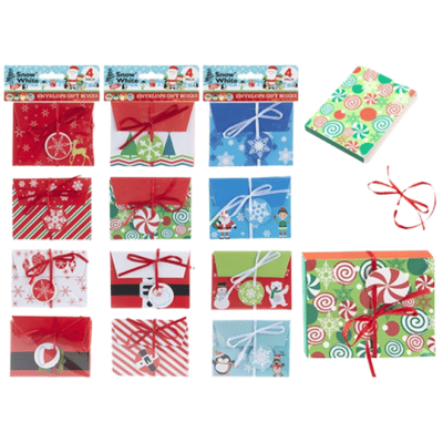 Snow White Envelope Gift Boxes Pack Of 4