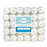 Unscented White Tealights 60 Packs