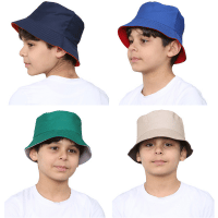 Boys Plain Coloured Bucket Hat
