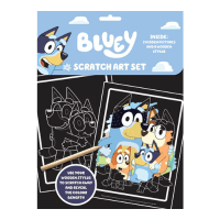Official Bluey Scratch Art Set