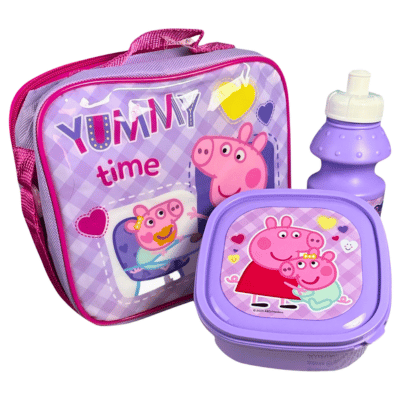 Official Peppa Pig 'Yummy Time' 3 Piece Lunch Set