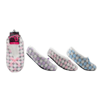 Ladies Spotty Design Snuggle Toe Slippers