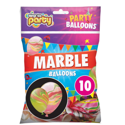 Marble Balloons 10 Pack