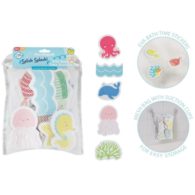 First Steps Splish Splash Bath Time Stickers - Pack Of 16