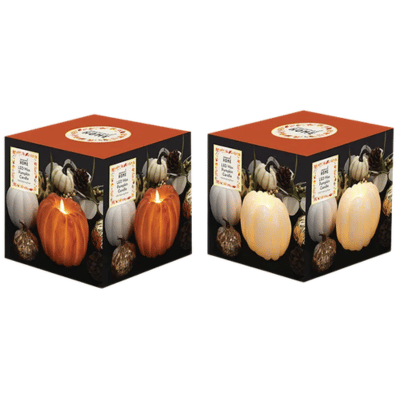 Autumnal LED Wax Pumpkin Candle