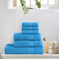 6 Piece Luxury Towel Bale Set Turquoise