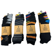 Mens 7 Pack Assorted Design Socks