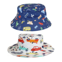 Boys Car Print Bucket Hat 3-6 Years