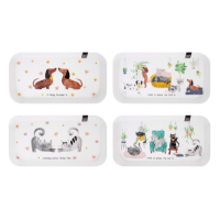Mad About Mugs Tray Cat and Dog Design
