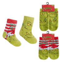 Official The Grinch Infant Single Pair Cosy Socks With Gripper