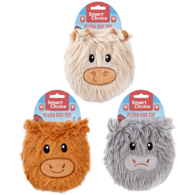 Plush Highland Cow Frisbee Dog Toy