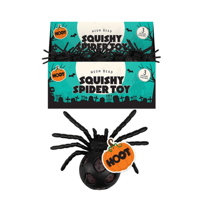 Black Neon Bead Squishy Spider