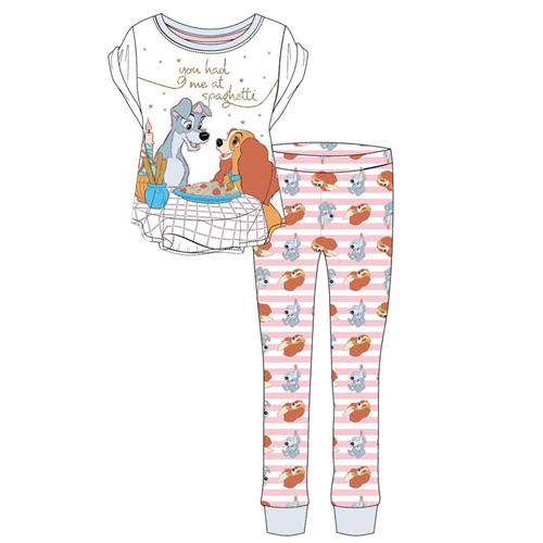 Ladies Official Lady And The Tramp Spaghetti Pyjamas