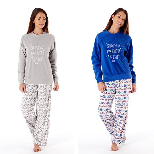 Wholesale Nightwear Wholesale Ladies Pyjamas Ladies Snow Much Fun