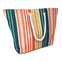 Textured Stripe Design Beach Insulated Cooler Bag