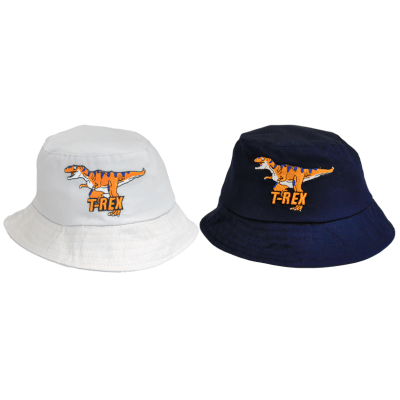 Childrens Bucket Hat - T-Rex Design
