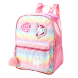 Playtoy Glitter Front Pocket Backpack Rainbow Unicorn
