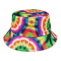 Adult Unisex Pink Tie Dye Bucket Hat