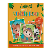 Animal Make A Face Sticker Book