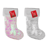 Reversible Sequin Christmas Stocking