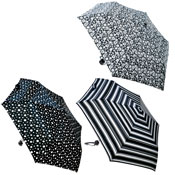Black/White Design Assorted Supermini Umbrella
