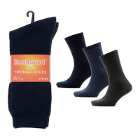 Mens 3 Pack Assorted Colour Heat Guard Thermal Socks