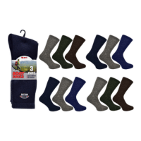 Mens Cotton Rich Boot Socks 3 Pack