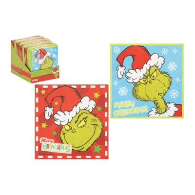 Official Grinch 3 Ply Napkins 12 Pack