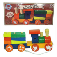 Wooden Train And Carriage Puzzle
