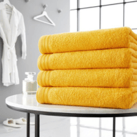Luxury Wilsford Cotton Bath Sheet Ochre