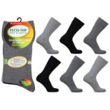 Mens Flexi-Top Non Elastic Socks Dark Assorted