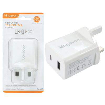 Fast Charge Two Port Plug