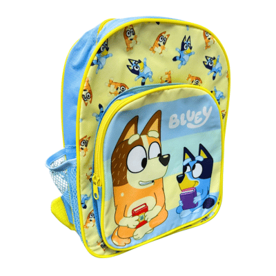 Official Bluey Deluxe Backpack With Front Pocket