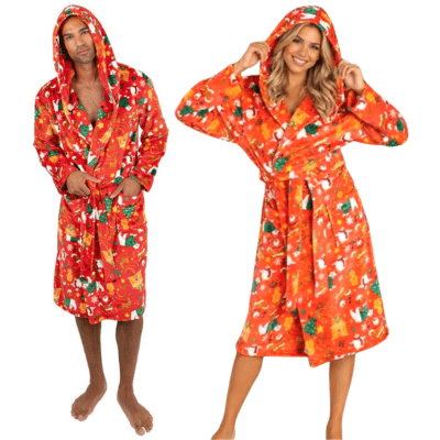 Unisex Christmas Festive Dressing Gown