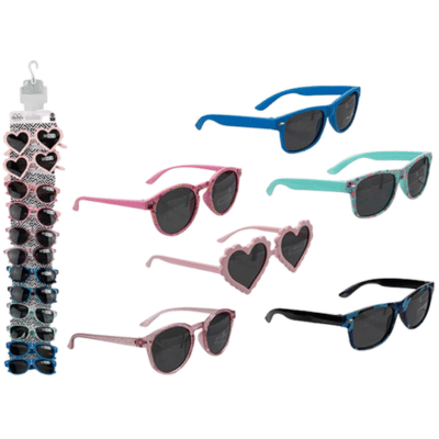Childrens Assorted Designs Sunglasses On Clip Strip
