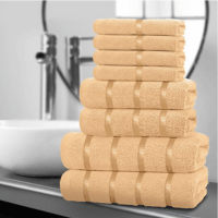 8 Piece Boston Towel Bale Set Peach