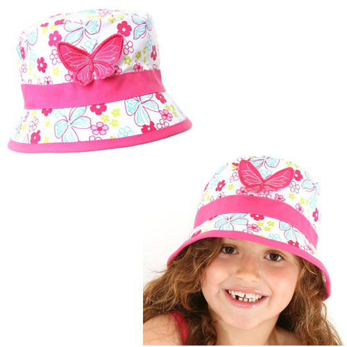 Girls Embellished Butterfly Hat