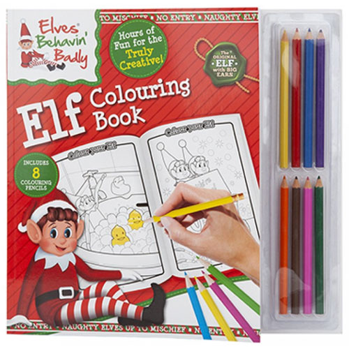 Elf Colouring Book With 8 Mini Pencils | Wholesale ...