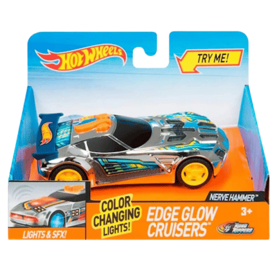 Official Hot Wheels - Road Rippers - Edge Glow Cruiser (Lights + SFX) Car