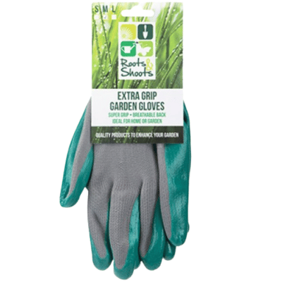Green Latex Extra Grip Garden Gloves
