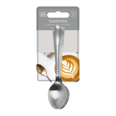 Stainless Steel Teaspoons 5 Pack