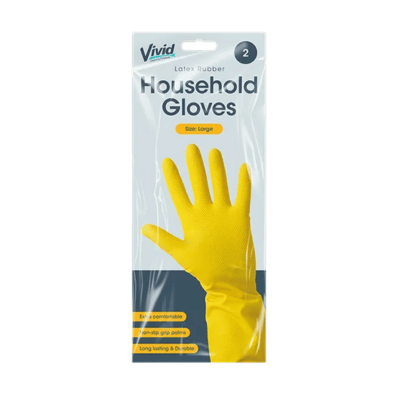 Latex Rubber Household Gloves - Large