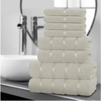 8 Piece Boston Towel Bale Set Cream