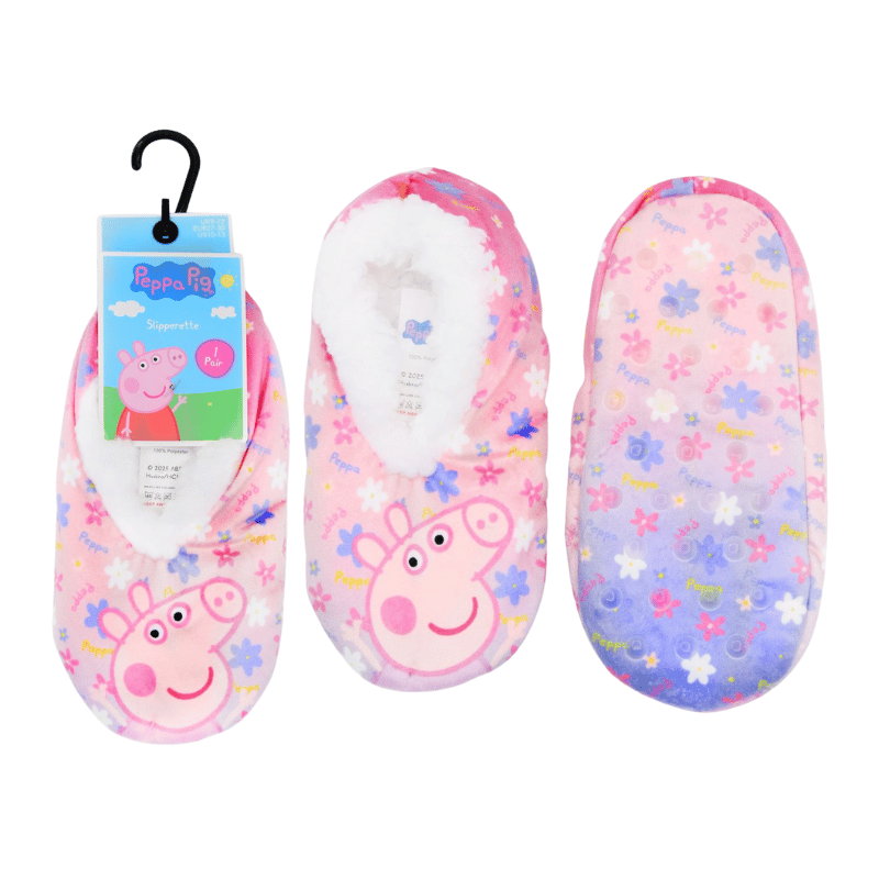 Official Girls Peppa Pig Cosy Slipper Socks
