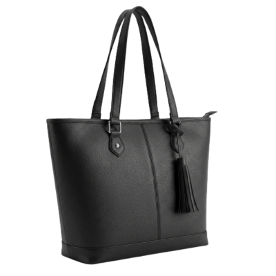 Ladies Zip Close Handbag With Tassle