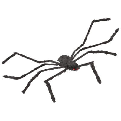 Haunted House Large Black Furry Spider