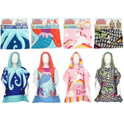 Kids Towel Poncho 60x120cm
