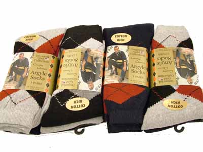Mens Argyle Socks