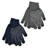 Mens Marl Touchscreen Gloves With Grip