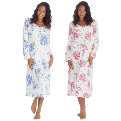 Ladies Soft Touch Long Line Nightdress